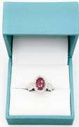 GIA CERTIFIED RUBY & DIAMOND RING IN 14KT SOLID GOLD