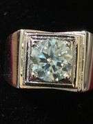 Men's Sparkling 2.35 Ct Fire Moissanite Ring