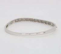 Invisible Set Diamond Bangle Bracelet
