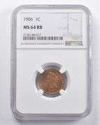 MS64 RB 1906 Indian Head Cent NGC