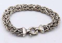 Italian Sterling Silver Byzantine Bracelet
