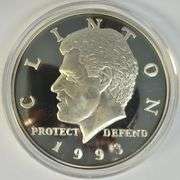 Super Quarter Pound pure .999 fine silver Bill Clinton Medallion