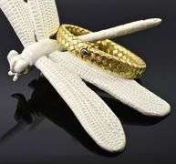 Elegant Italian-Made 18K  Woven Bangle