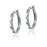 Diamond Hoop Earrings