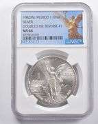 MS66 1982 Mo Mexico 1 Silver Onza DDR #1 NGC