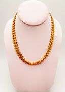 BEAUTIFUL 22KT SOLID YELLOW GOLD 32-INCH LONG NECKLACE