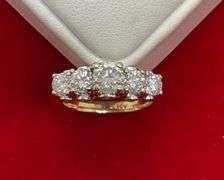 CERTIFIED BRAND NEW 14K GOLD AND DIAMOND RING. 2.32 CARATS