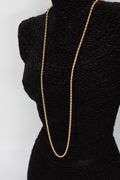 22k Yellow Gold Plated Sterling Silver Diamond-Cut Rope Chain 3.3mm Solid 925 Italy New Necklace 30"