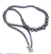 Set of Hematite Necklace Bracelet and Earrings