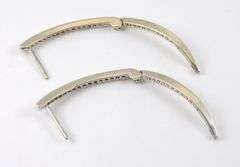 White Gold In and Out Diamond Earrings