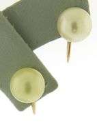 Sophisticated Yellow Gold 8mm Pearl Earrings