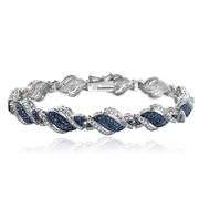 Blue & White Diamond Bracelet