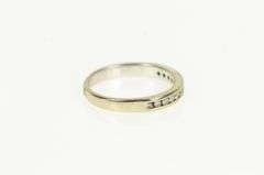 14K White Gold 0.18 Ctw Diamond Classic Wedding Band Ring