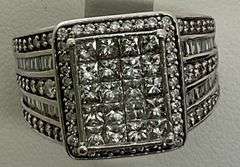 BRAND NEW LADIES 14K WHITE GOLD AND DIAMOND RING