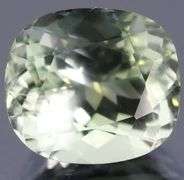 Brilliant 6.90ct platinum green Amethyst