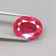 Bright imperial red 2.45ct oval cut Ruby