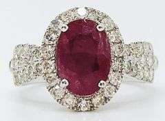 GIA CERTIFIED RUBY & DIAMOND RING IN 14KT SOLID GOLD