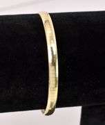 Good-Looking Omega Chain Bracelet In 14K Yellow Gold