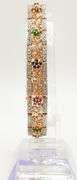 14kt Solid Yellow Gold Bracelet with Diamonds, Sapphires, Rubies, and Emeralds!