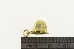 14K Yellow Gold 3D British Police Officer Hat Cap Charm/Pendant