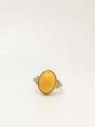 14kt Solid Yellow Gold, Custom Made Diamond and Opal Ring - Beautiful!