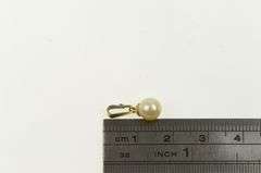 Gold Filled Pearl 6.6mm Vintage Classic Simple Pendant