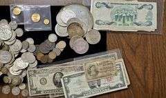 Huge Estate liquidation of mostly US Coins and currency, along with some foreign. See images.