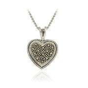 Sterling Silver Marcasite Pendant