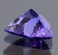 High fire 1.14ct trillion cut Tanzanite