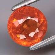 Amazing top mandarin orange 1.97ct Namibian Garnet solitaire