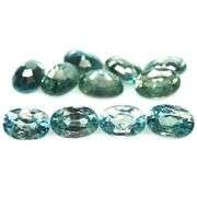 Radiant! 9.13ct baby blue Zircon set