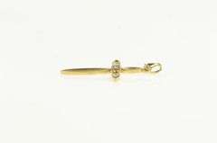 14K Yellow Gold Diamond Cross Christian Faith Vintage Charm/Pendant