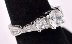 Fascinating CZ Ring In Sterling Silver