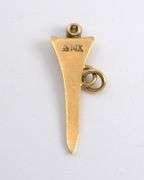 Nice 14k Golf Tee Charm with Diamond