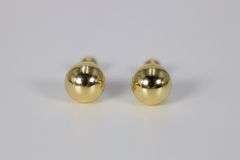 10k Yellow Gold 6mm Round Ball Stud Earrings