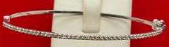 BRAND NEW 14K WHITE GOLD AND DIAMOND BANGLE BRACELET