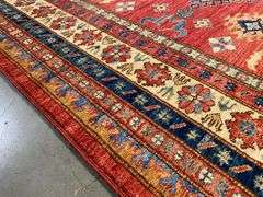 Exquisite Fine Geometric Super Kazak Rug 9x12