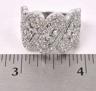 Large CZ Ring In Sterling Silver