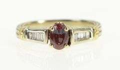 14K White Gold Syn. Alexandrite Diamond Ornate Engagement Ring