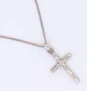 Vintage Sterling Silver Cross Pendant on Chain