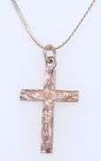 Vintage 925 Sterling Silver Cross Pendant on Chain