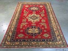 Fine Super Kazak Hand Knotted Rug  4.10 X 7