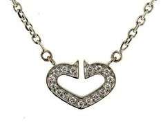 Charming Cartier 18kt Diamond Heart of Cartier Pendant