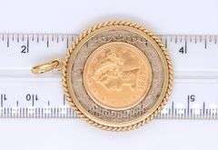 1887 $5 Liberty Gold Coin Pendant