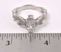 Beautiful CZ Ring In Sterling Silver