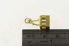 14K Yellow Gold 3D Cable Car Ski Lift Vintage Charm/Pendant