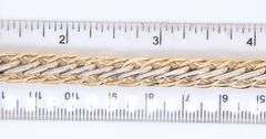 Majestic Two Tone Gold Wheat Chain Bracelet with Jumbo Spring Ring