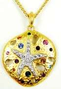 Kenneth Jay Lane Sand Dollar/Starfish Necklace