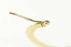 14K Yellow Gold 25.5mm Ridged Vintage Statement Hoop Earrings