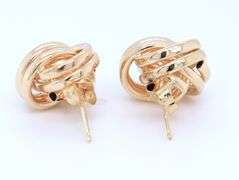 Gorgeous Yellow Gold Knot Earrings